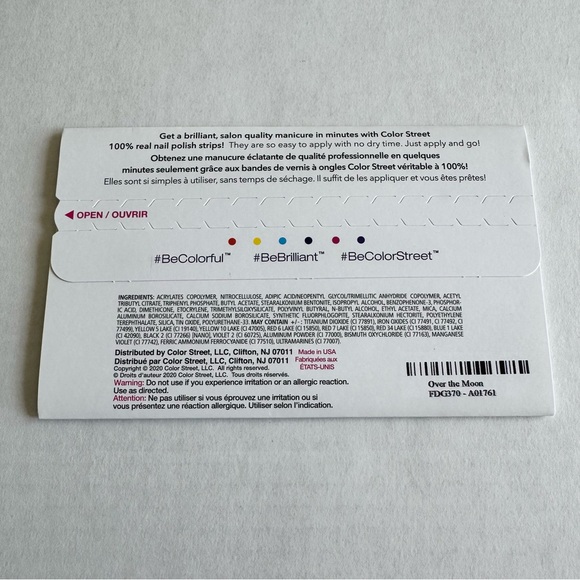 *Retired* Color Street: Over the Moon | White Glitter-Dipped Overlay Sparkle - Picture 4 of 11